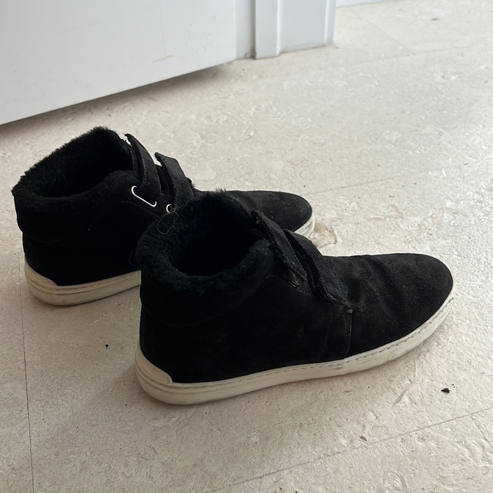 Rag and bone furry sneakers